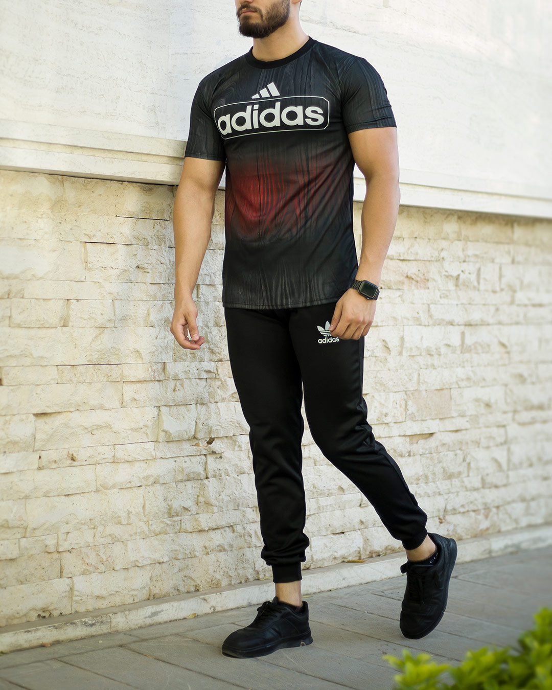 ست تیشرت وشلوار adidas مدل yk